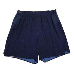 Lululemon Surge Short *Liner 6" Gravel Dust True Navy Multi Sz Medium